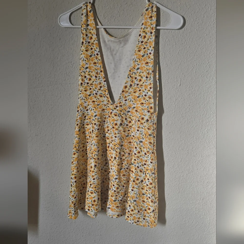 Forever 21  Yellow Sleeveless A-Line Sundress - Picture 5 of 10